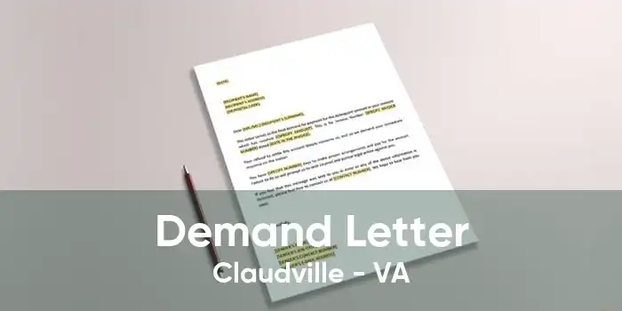 Demand Letter Claudville - VA