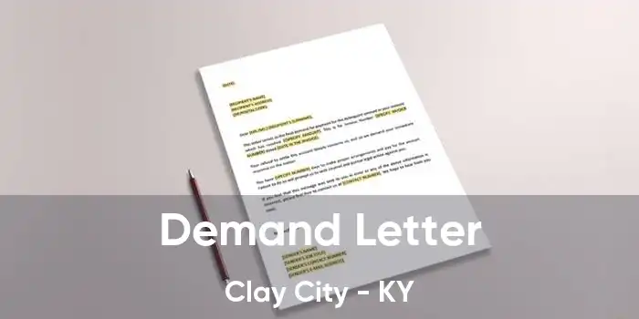 Demand Letter Clay City - KY