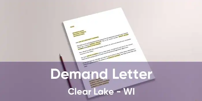 Demand Letter Clear Lake - WI