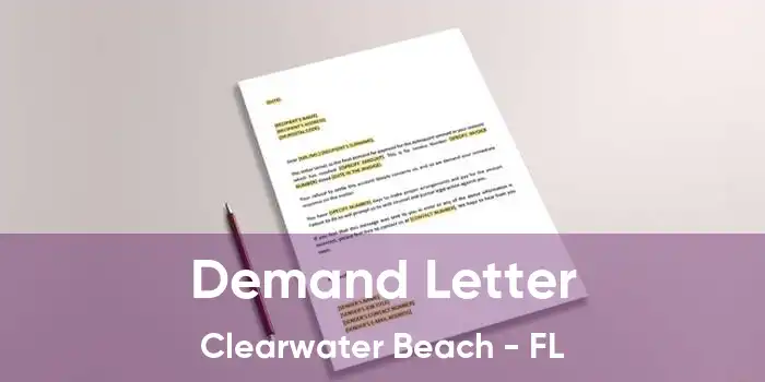 Demand Letter Clearwater Beach - FL