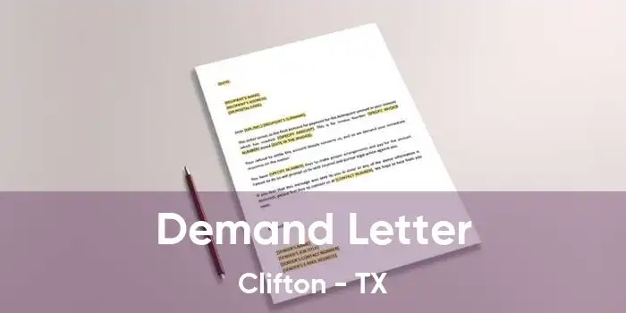 Demand Letter Clifton - TX