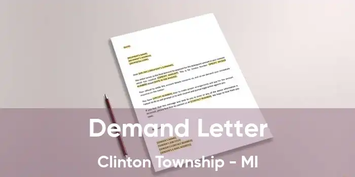 Demand Letter Clinton Township - MI