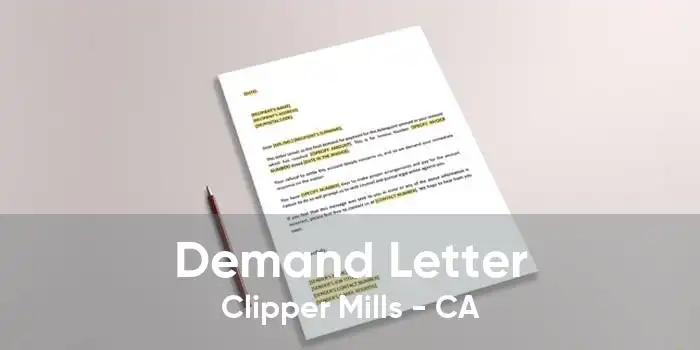 Demand Letter Clipper Mills - CA