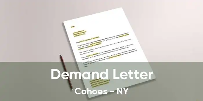 Demand Letter Cohoes - NY