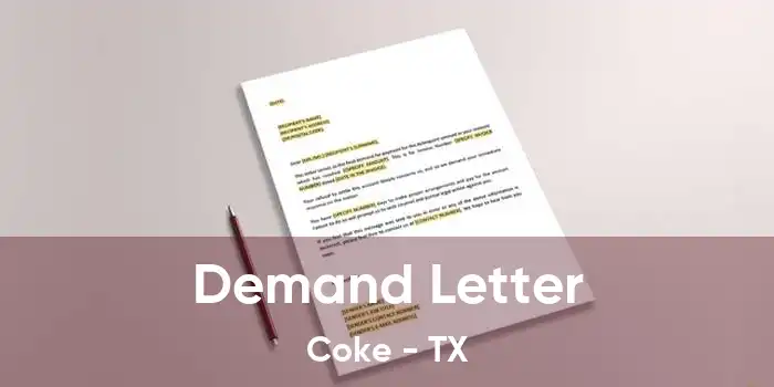  Demand Letter Coke - TX