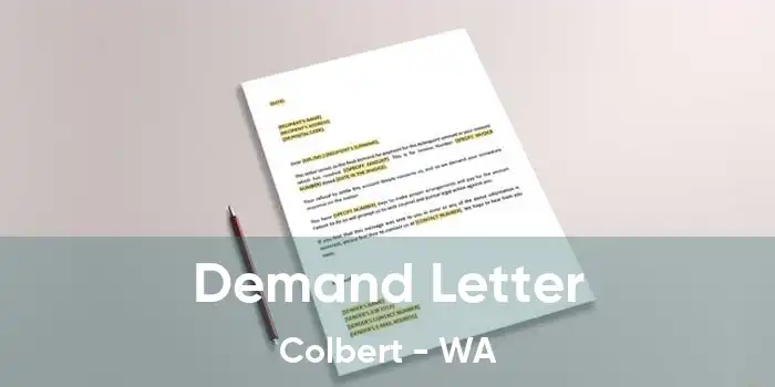 Demand Letter Colbert - WA