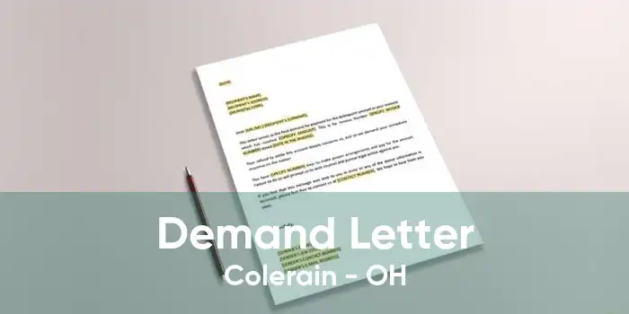Demand Letter Colerain - OH