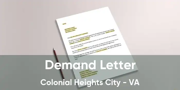  Demand Letter Colonial Heights City - VA