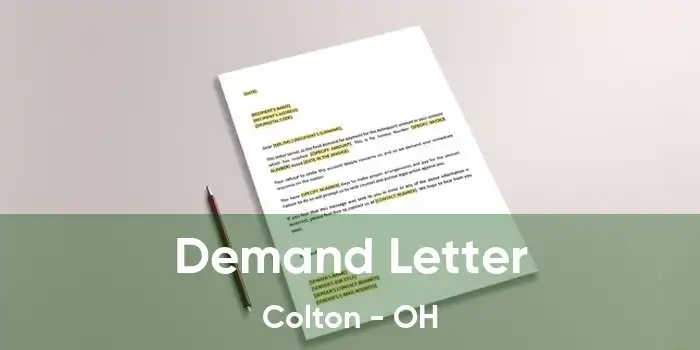 Demand Letter Colton - OH