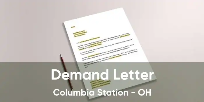 Demand Letter Columbia Station - OH