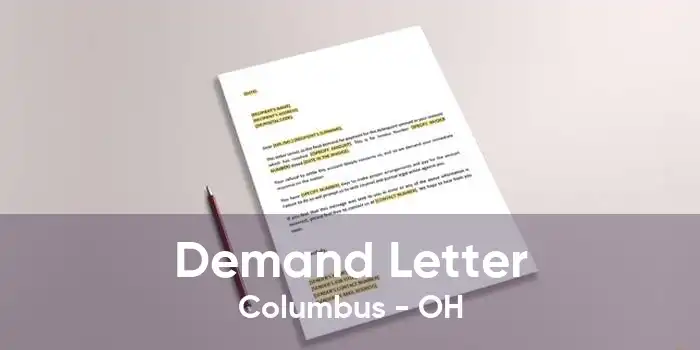 Demand Letter Columbus - OH