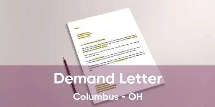  Demand Letter Columbus - OH