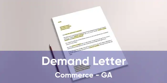 Demand Letter Commerce - GA