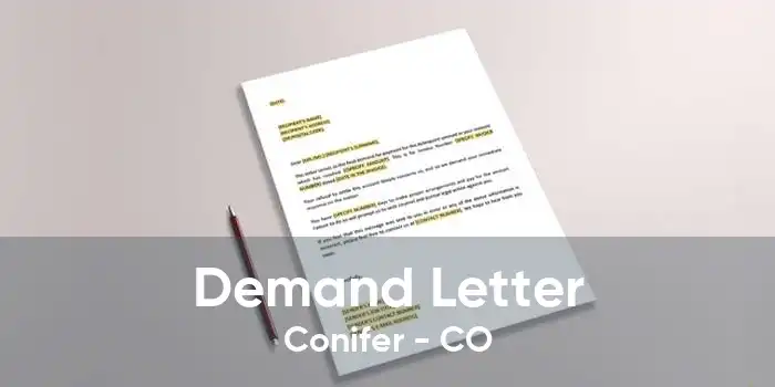 Demand Letter Conifer - CO