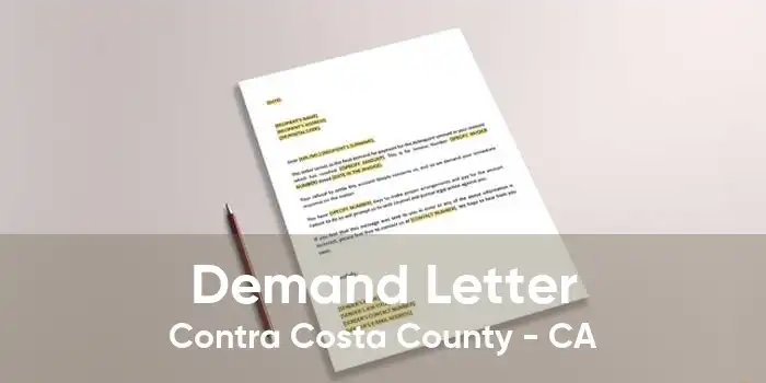 Demand Letter Contra Costa County - CA