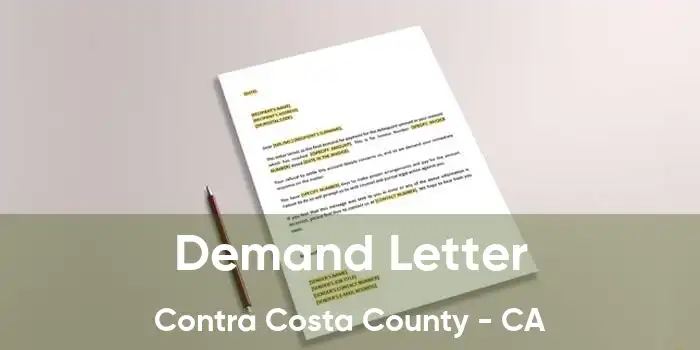 Demand Letter Contra Costa County - CA