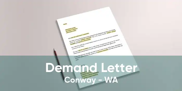 Demand Letter Conway - WA