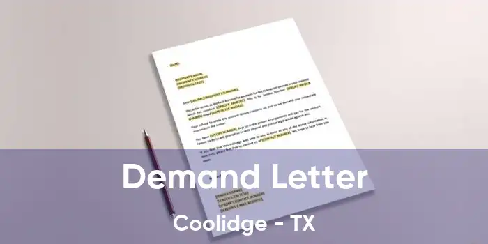 Demand Letter Coolidge - TX