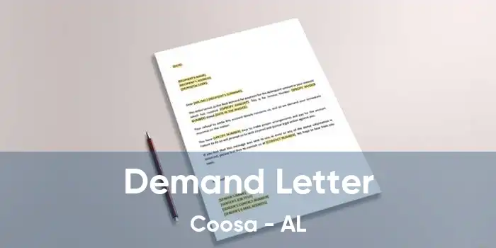 Demand Letter Coosa - AL