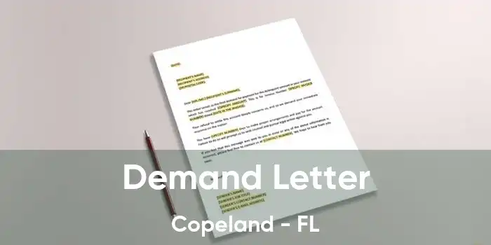 Demand Letter Copeland - FL