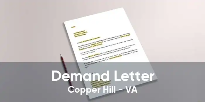 Demand Letter Copper Hill - VA
