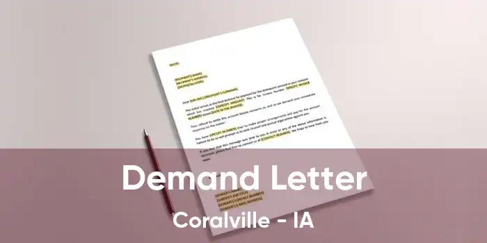 Demand Letter Coralville - IA