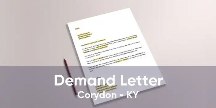 Demand Letter Corydon - KY