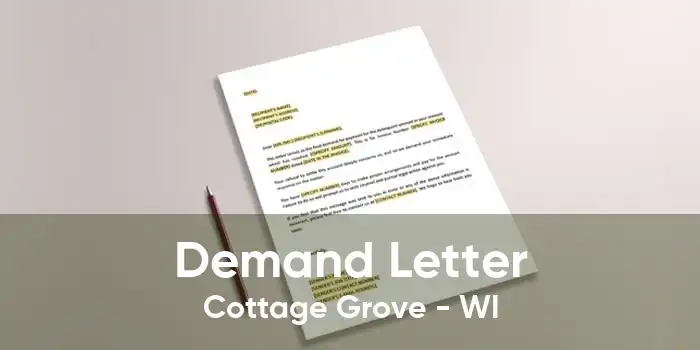 Demand Letter Cottage Grove - WI