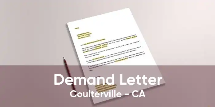 Demand Letter Coulterville - CA