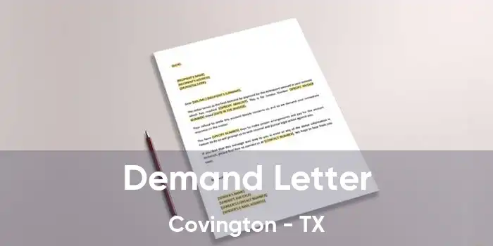 Demand Letter Covington - TX