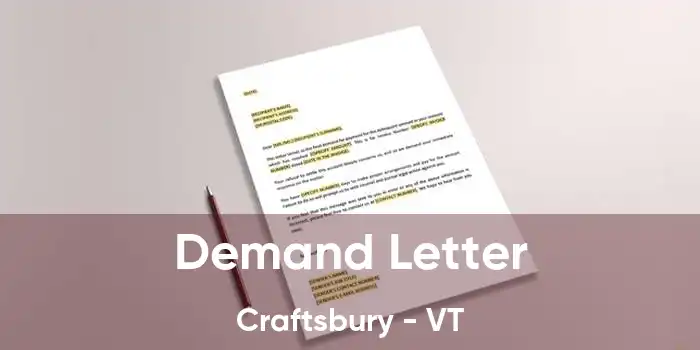 Demand Letter Craftsbury - VT