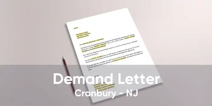 Demand Letter Cranbury - NJ