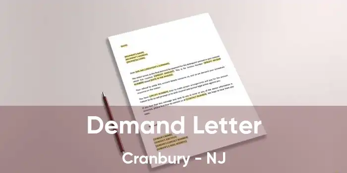 Demand Letter Cranbury - NJ