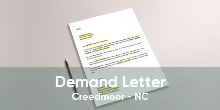 Demand Letter Creedmoor - NC