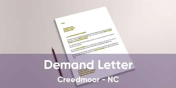 Demand Letter Creedmoor - NC