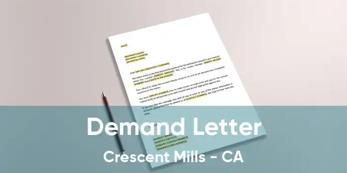  Demand Letter Crescent Mills - CA