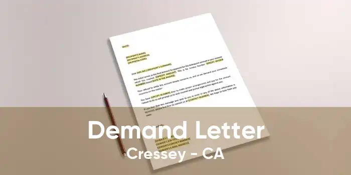 Demand Letter Cressey - CA