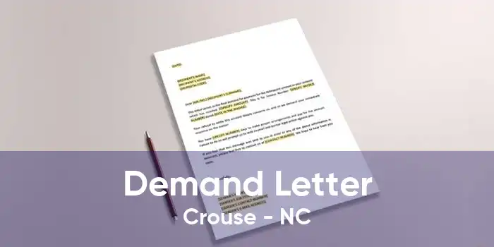 Demand Letter Crouse - NC
