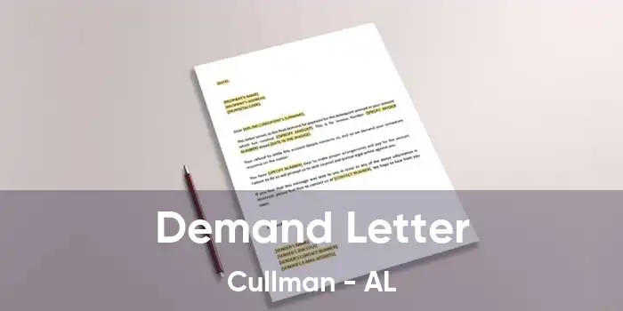 Demand Letter Cullman - AL