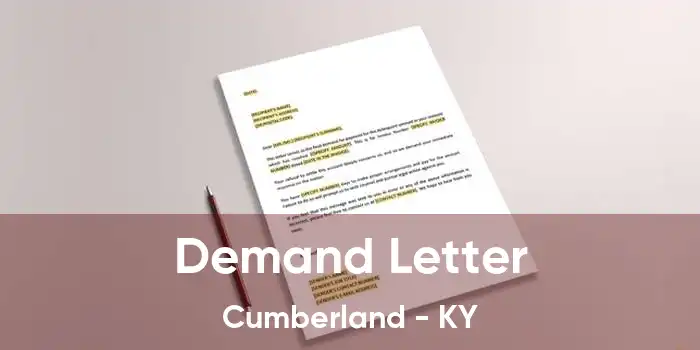  Demand Letter Cumberland - KY