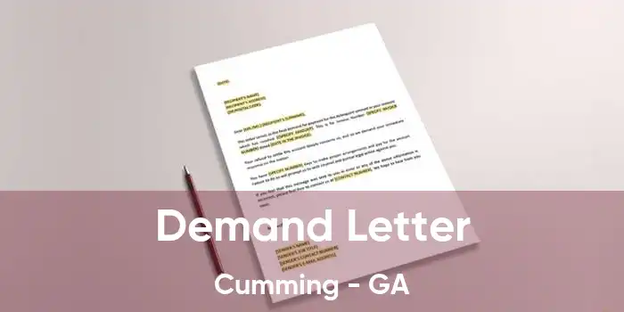 Demand Letter Cumming - GA