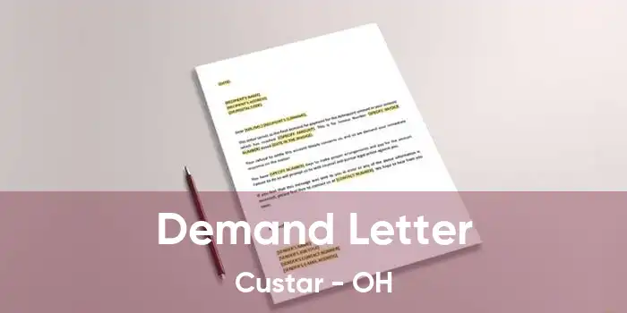 Demand Letter Custar - OH