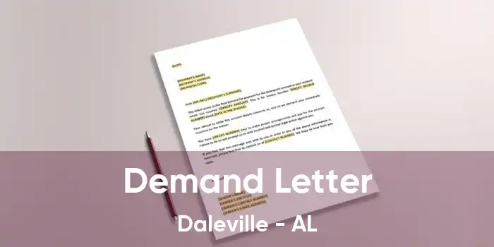 Demand Letter Daleville - AL