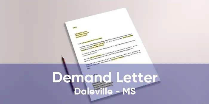 Demand Letter Daleville - MS