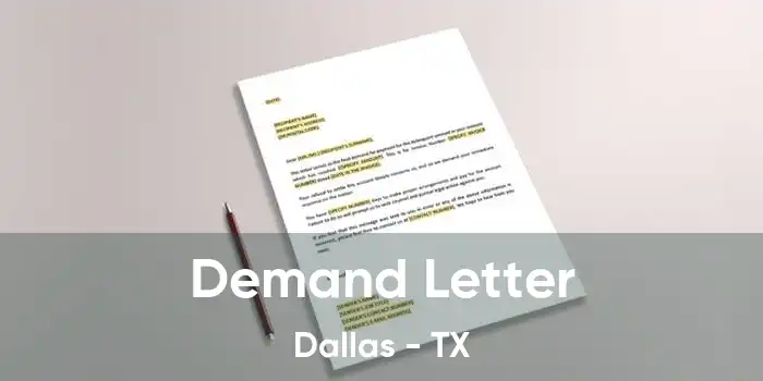 Demand Letter Dallas - TX