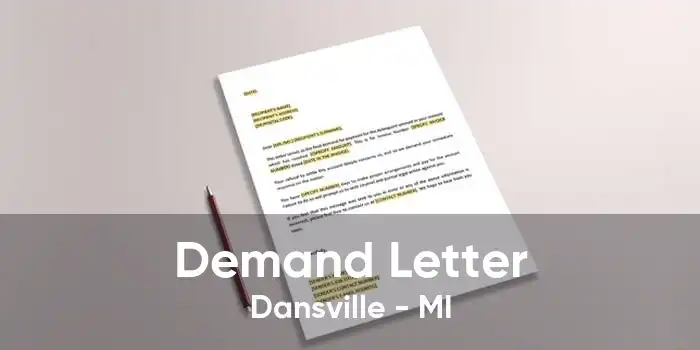 Demand Letter Dansville - MI