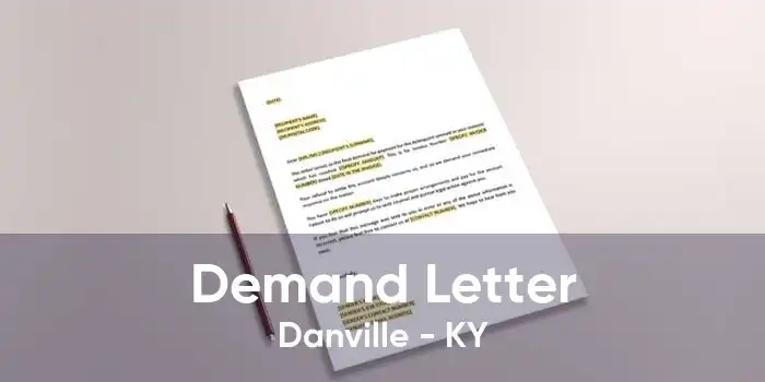 Demand Letter Danville - KY