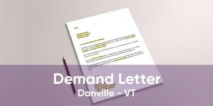 Demand Letter Danville - VT