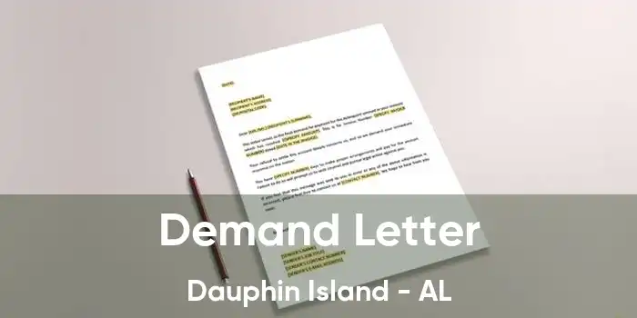 Demand Letter Dauphin Island - AL