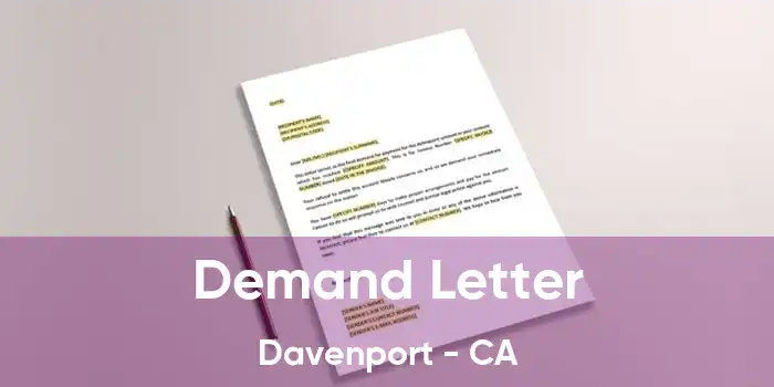 Demand Letter Davenport - CA